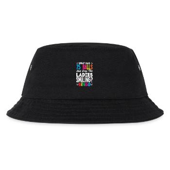 Bingo Spieler Was Hat 75 Bälle Damen Lächeln - Kinder Bucket Hat - Schwarz - Vorne