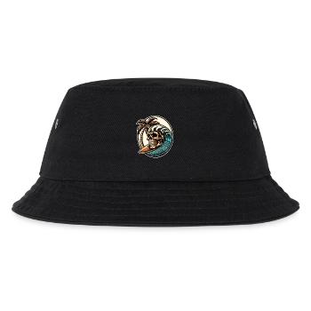 Surfing Surfer skull - Kids’ Bucket Hat - black - Front