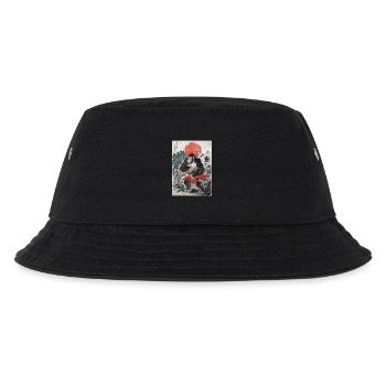 Samurai - Kinder Bucket Hat - Schwarz - Vorne