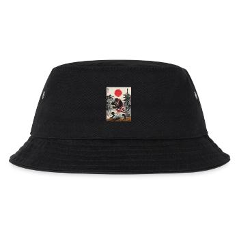 Samurai - Kinder Bucket Hat - Schwarz - Vorne