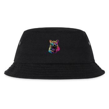 Wombat Australien Beuteltier Süßer Wombat - Kinder Bucket Hat - Schwarz - Vorne