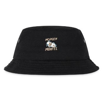 cow farmer farmer morning mill - Kids’ Bucket Hat - black - Front