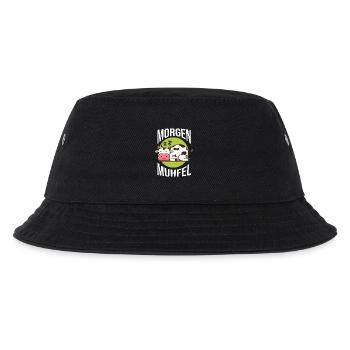 cow farmer farmer morning mill - Kids’ Bucket Hat - black - Front