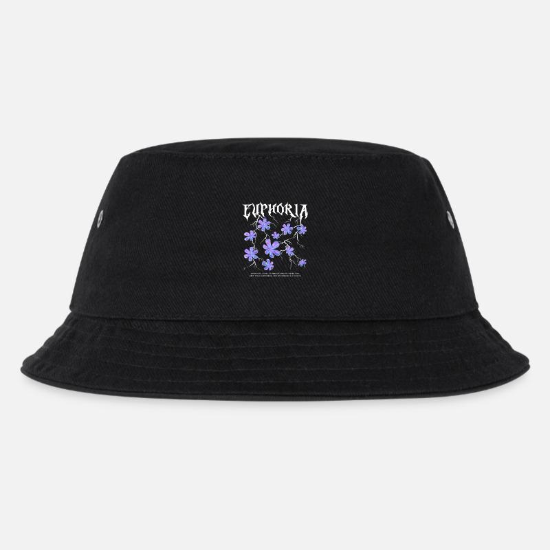 Euphorie Blitzblumen - Kinder Bucket Hat - Schwarz