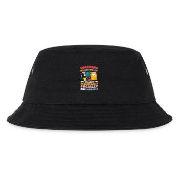 Achtung Homeschool Kind Kann Dich Akademisch, - Kinder Bucket Hat - Schwarz - Vorne