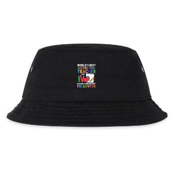 World's Best Homeschool Teacher - Raising - Kids’ Bucket Hat - black - Front
