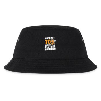 70. Geburtstag 70 Jahre Flottes Bienchen Frau - Kinder Bucket Hat - Schwarz - Vorne