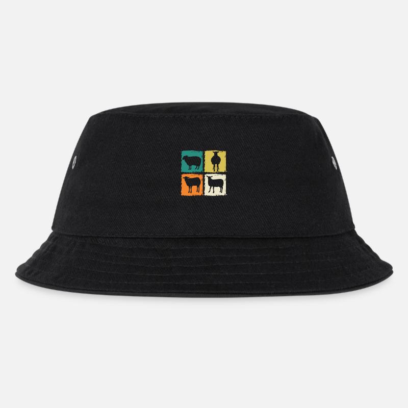 Schäfer Schaf - Kinder Bucket Hat - Schwarz