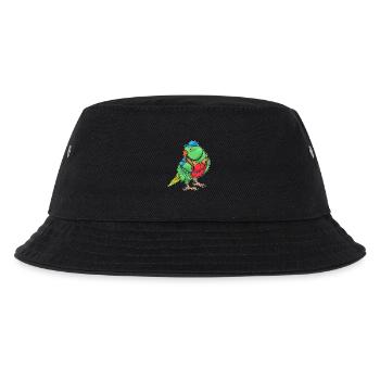 Papagei Schiedsrichter Pfeife - Kinder Bucket Hat - Schwarz - Vorne