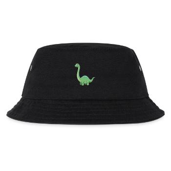 Dino Cartoon Diplodocus - Kinder Bucket Hat - Schwarz - Vorne