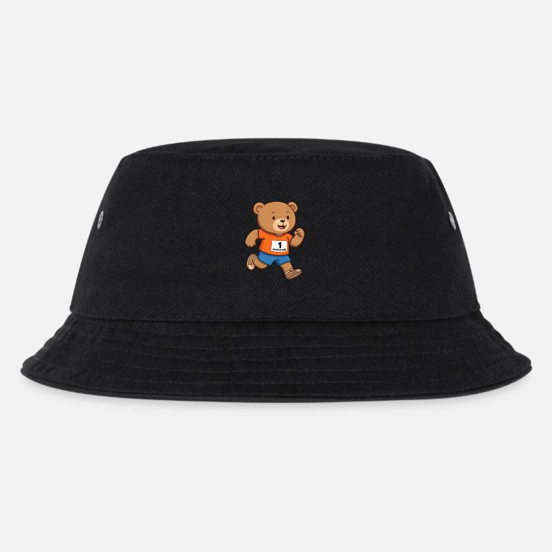 Ours en peluche marathonien - Bob Enfant - noir