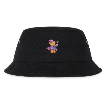 Teddybär Magier - Kinder Bucket Hat - Schwarz - Vorne