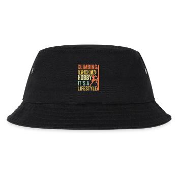 Klettern - es ist kein Hobby. Es ist ein Lebensstil - Kinder Bucket Hat - Schwarz - Vorne