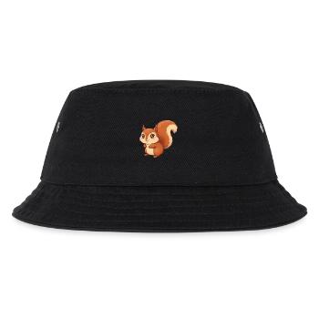 Tier Cartoon Eichhörnchen - Kinder Bucket Hat - Schwarz - Vorne