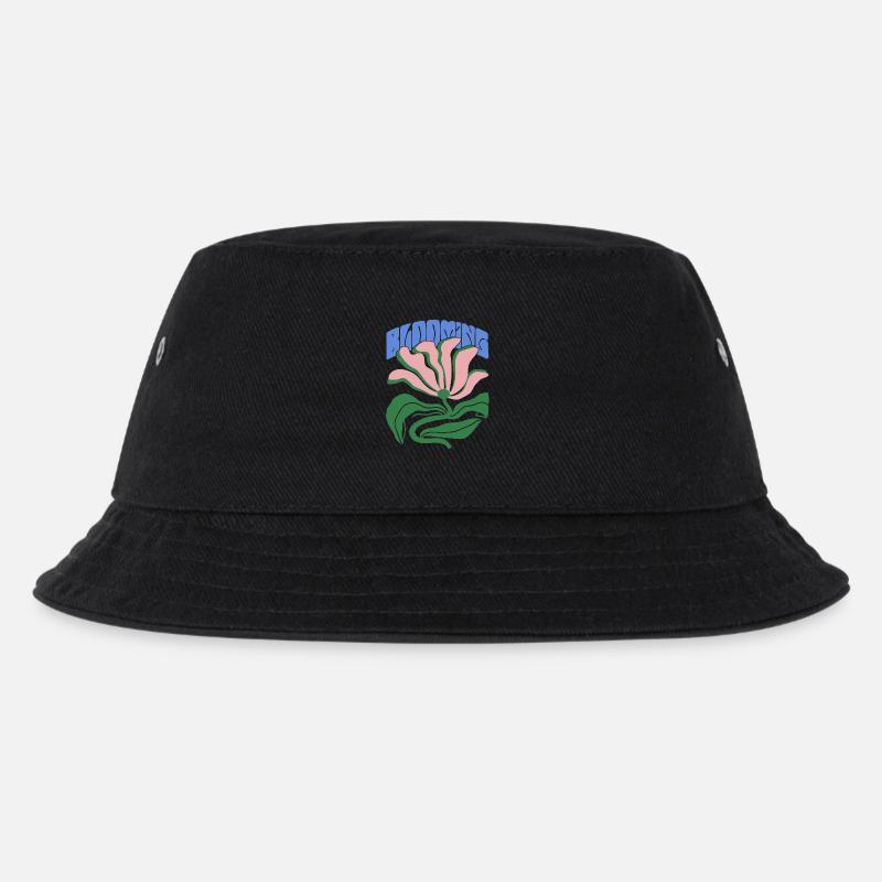 Blühende Stärke - Kinder Bucket Hat - Schwarz