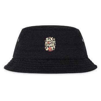 Six months of Reiner Freude half-year birthday - Kids’ Bucket Hat - black - Front