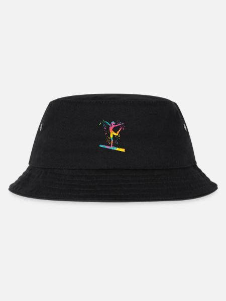 Turnerin Schwebebalken Kunstturnen - Kinder Bucket Hat - Schwarz