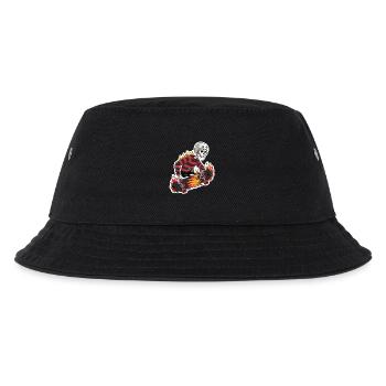 FLAMING SKATEBOARD - Kids’ Bucket Hat - black - Front