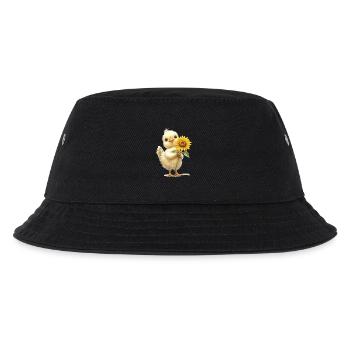 Ziege - Kinder Bucket Hat - Schwarz - Vorne