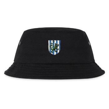 Wappen grüner Drache - Kinder Bucket Hat - Schwarz - Vorne