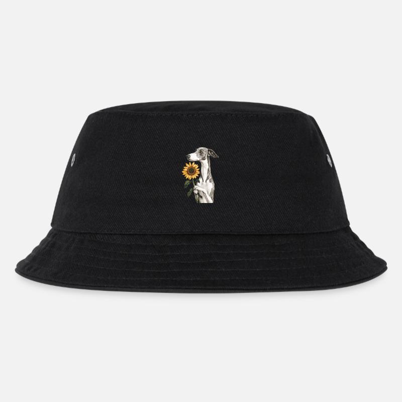 Windhund - Kinder Bucket Hat - Schwarz