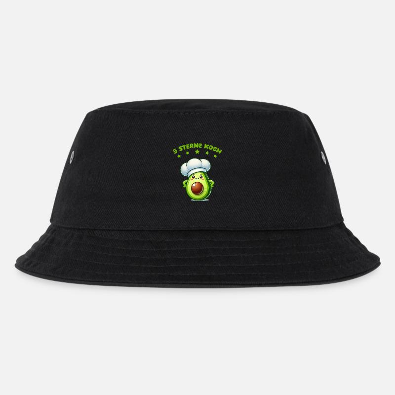 avocado koch - Kinder Bucket Hat - Schwarz