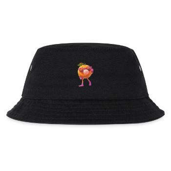 Orange - Kinder Bucket Hat - Schwarz - Vorne