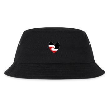 Maori flag heart, New Zealand - Kids’ Bucket Hat - black - Front