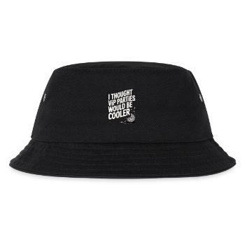 I Thought VIP Parties Would Be Cooler Ironie VIP - Kinder Bucket Hat - Schwarz - Vorne