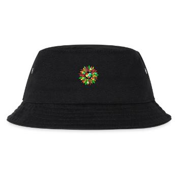 Autismus-Blume - Kinder Bucket Hat - Schwarz - Vorne