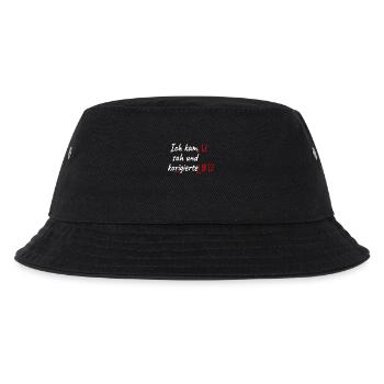 Deutschlehrer Ich Kam Sah Und Korrigierte Lehrer - Kinder Bucket Hat - Schwarz - Vorne