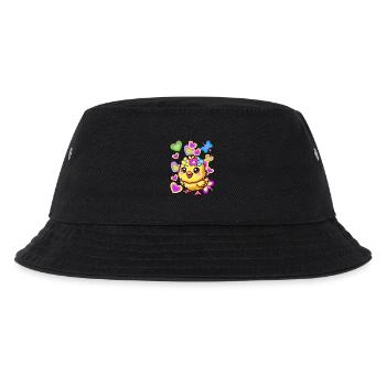 Kinder Kind Baby Küken Ostern Osterfest - Kinder Bucket Hat - Schwarz - Vorne