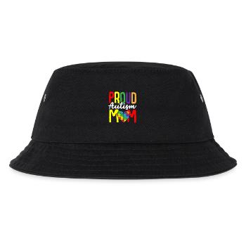 Autismus Puzzle - Stolze Autismus Mutter - Kinder Bucket Hat - Schwarz - Vorne