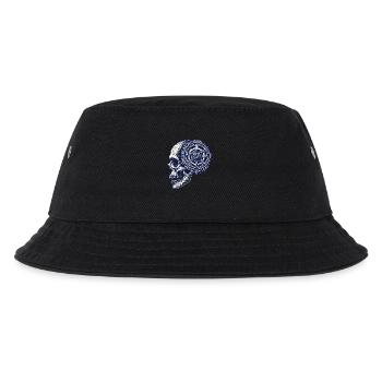 Fahrrad Schädel Getriebe Radsport Kunstwerk - Kinder Bucket Hat - Schwarz - Vorne