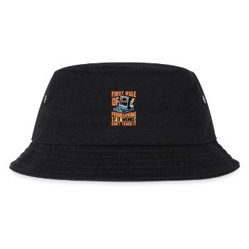 Coder First Rule Of Programming If Web Developer - Kids’ Bucket Hat - black - Front