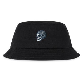 Fahrrad Enthusiast Schädel Zahnräder - Kinder Bucket Hat - Schwarz - Vorne