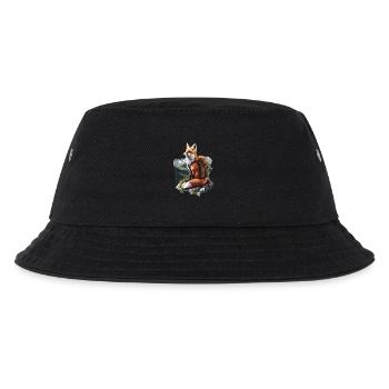 Fuchs - Kinder Bucket Hat - Schwarz - Vorne