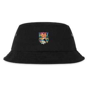 Lucky Life Tropical Paradise Vibes - Kids’ Bucket Hat - black - Front