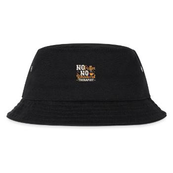 Behavioral Therapy No Coffee Psychologist Coffee - Kids’ Bucket Hat - black - Front