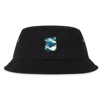 Waves and sea - Kids’ Bucket Hat - black - Front