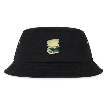 Wellen und Meer - Kinder Bucket Hat - Schwarz - Vorne