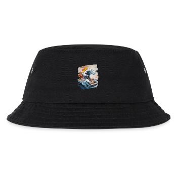 Waves and sea - Kids’ Bucket Hat - black - Front