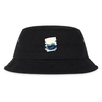 Wellen und Meer - Kinder Bucket Hat - Schwarz - Vorne