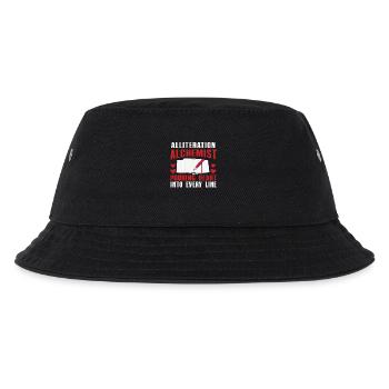 Alliteration Alchemist Poetry Slam - Kids’ Bucket Hat - black - Front