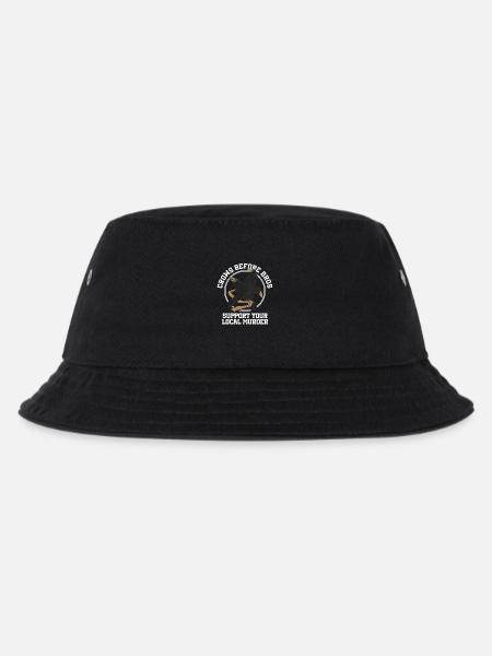 Crows Before Bros Unterstütze Deine Lokale Schar - Kinder Bucket Hat - Schwarz