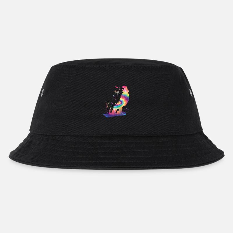 Snowboarder Snowboarding Snowboard - Kinder Bucket Hat - Schwarz