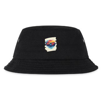 Sonnenbrille - Kinder Bucket Hat - Schwarz - Vorne