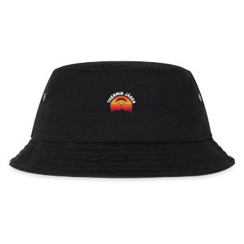 Thermik Jäger Paragliding Abenteuer - Kinder Bucket Hat - Schwarz - Vorne