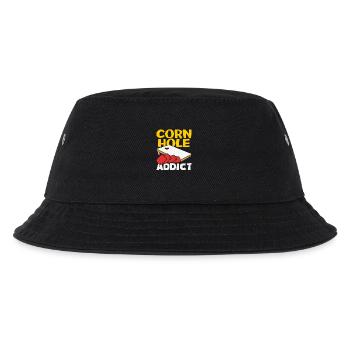 Cornhole Spieler Sucht Experte - Kinder Bucket Hat - Schwarz - Vorne