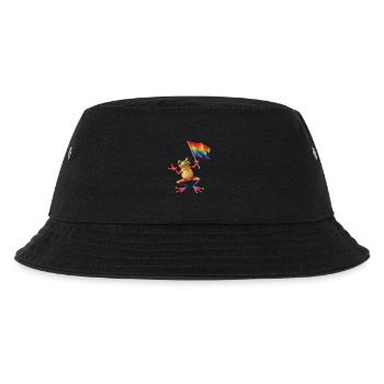 Frosch - Kinder Bucket Hat - Schwarz - Vorne